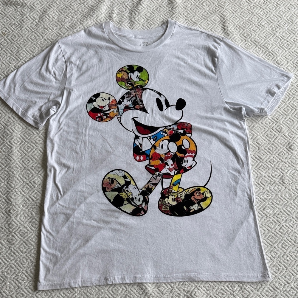 Disney White Mickey Mouse Graphic Tee Size 2XL